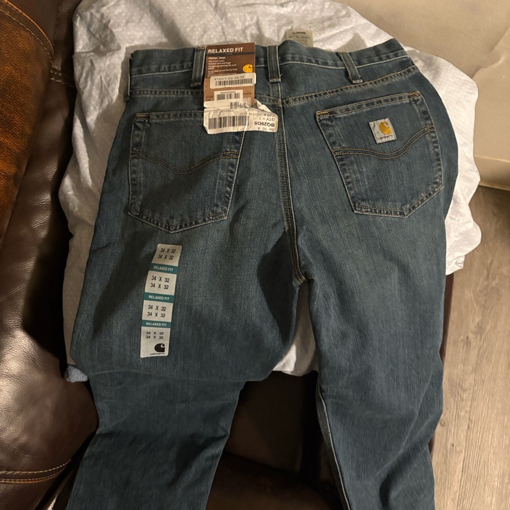 Carhartt Women's Straight Leg Jeans - Dark Blue